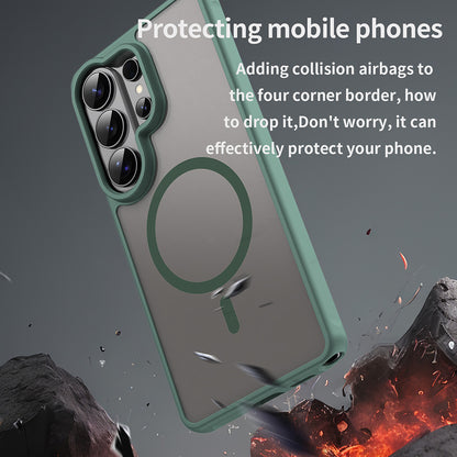 Funda MagSafe para Samsung Galaxy S26 Ultra, Techsuit, HaloFrost II, Verde