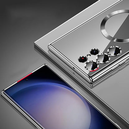 Funda MagSafe para Samsung Galaxy S26 Ultra, Techsuit, Luxury Crystal, Azul Oscuro