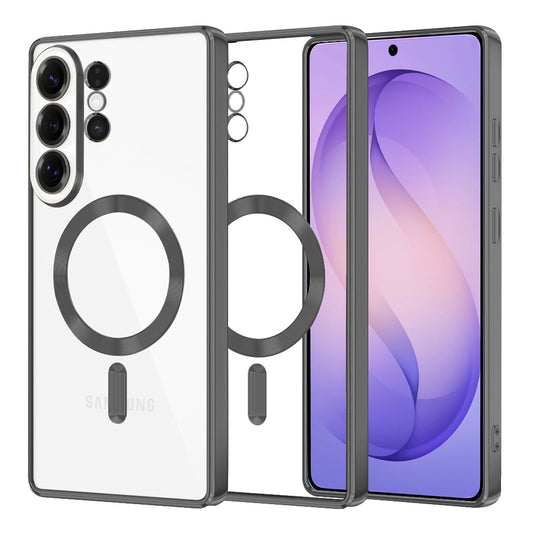 Funda MagSafe para Samsung Galaxy S26 Ultra, Techsuit, Luxury Crystal, Negra