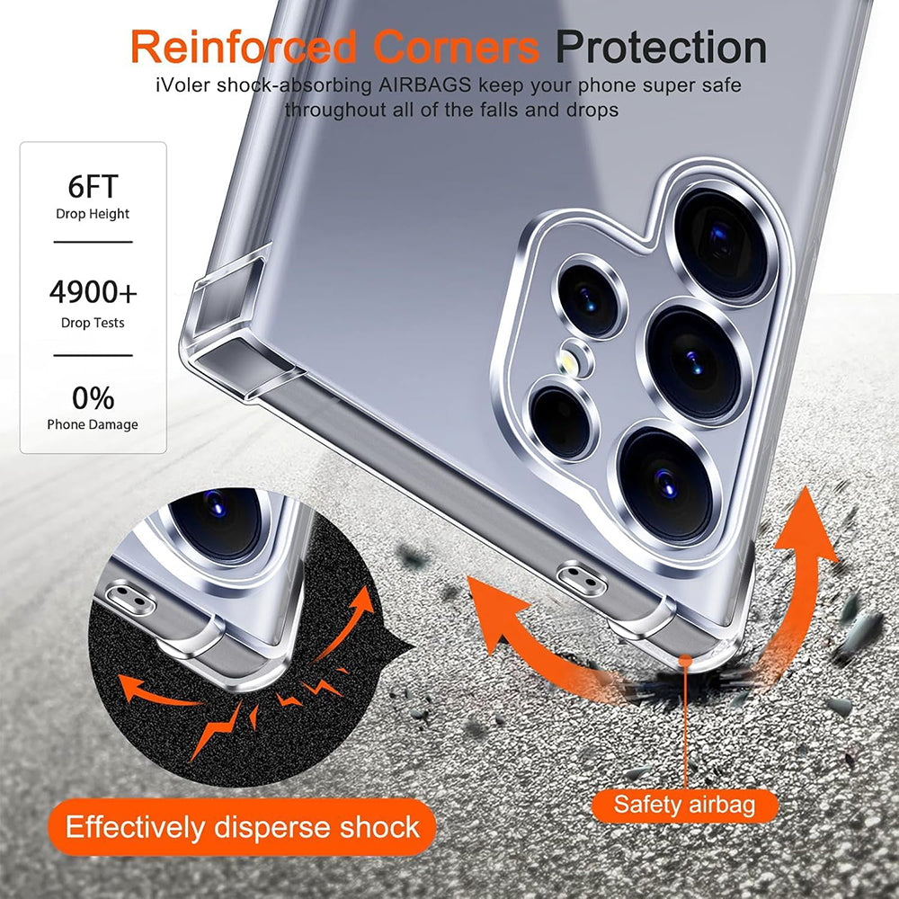 Funda MagSafe para Samsung Galaxy S26 Ultra, Techsuit, Antigolpes, Transparente