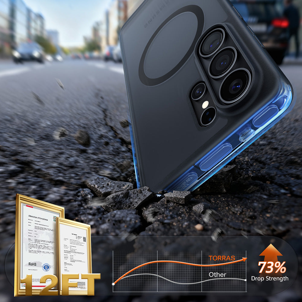 Funda MagSafe para Samsung Galaxy S26 Ultra, Torras, Guardian, Negra