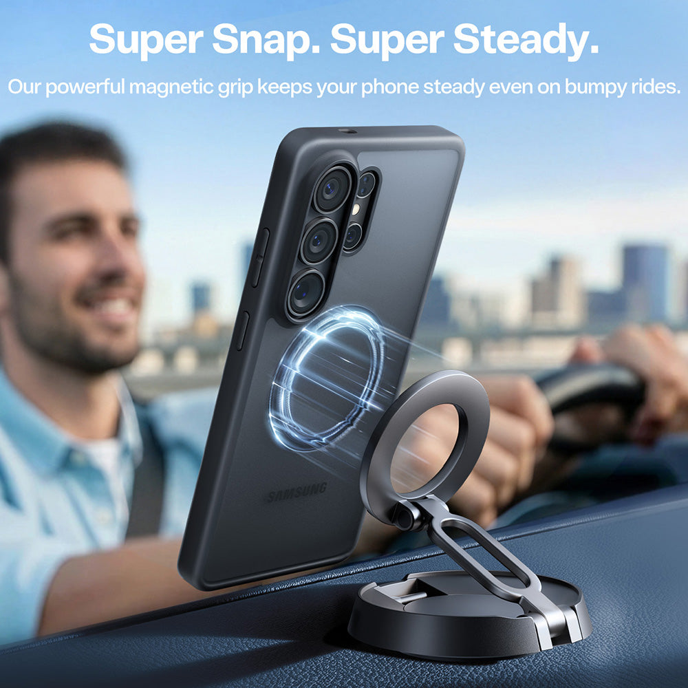 Funda MagSafe para Samsung Galaxy S26 Ultra, Torras, Guardian, Negra
