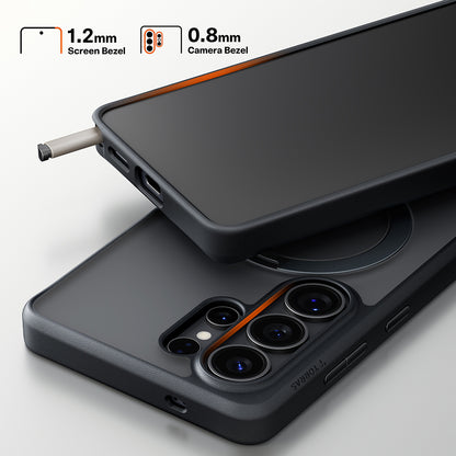 Funda MagSafe para Samsung Galaxy S26 Ultra, Torras, Ostand Spin, Negra