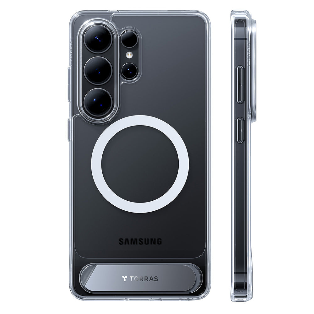Funda MagSafe para Samsung Galaxy S26 Ultra, Torras, Pstand, Transparente