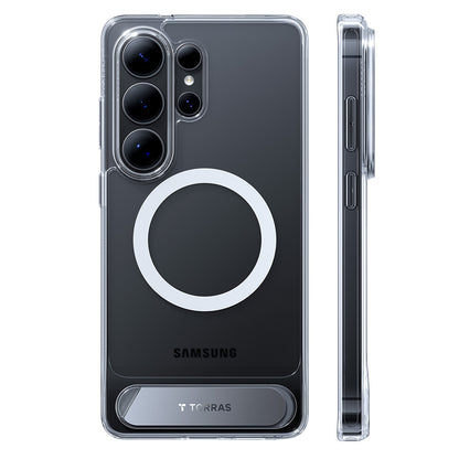 Funda MagSafe para Samsung Galaxy S26 Ultra, Torras, Pstand, Transparente