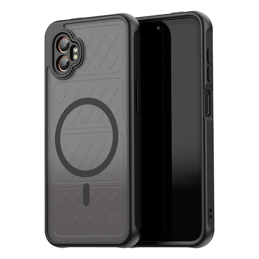 Funda MagSafe para Samsung Galaxy XCover7 Pro, Techsuit, HaloFrost II, Negra
