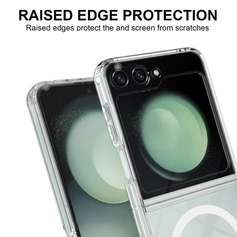 Funda MagSafe para Samsung Galaxy Z Flip7 FE F761 / Z Flip6 F741, Techsuit, Pro, Transparente