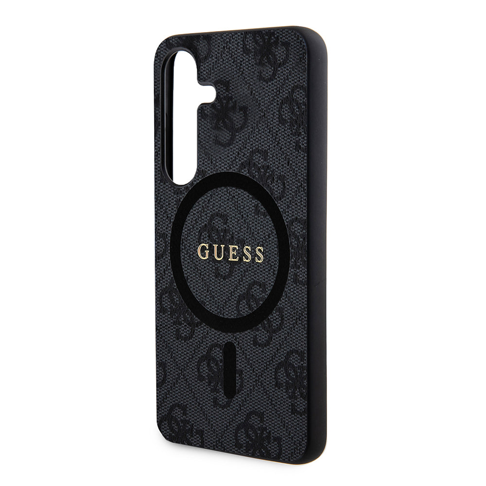 Funda MagSafe para Samsung Galaxy Z Flip7 F766, Guess, Colección 4G, Negra