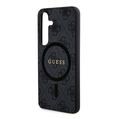 Funda MagSafe para Samsung Galaxy Z Flip7 F766, Guess, Colección 4G, Negra