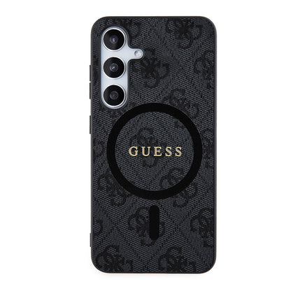 Funda MagSafe para Samsung Galaxy Z Flip7 F766, Guess, Colección 4G, Negra
