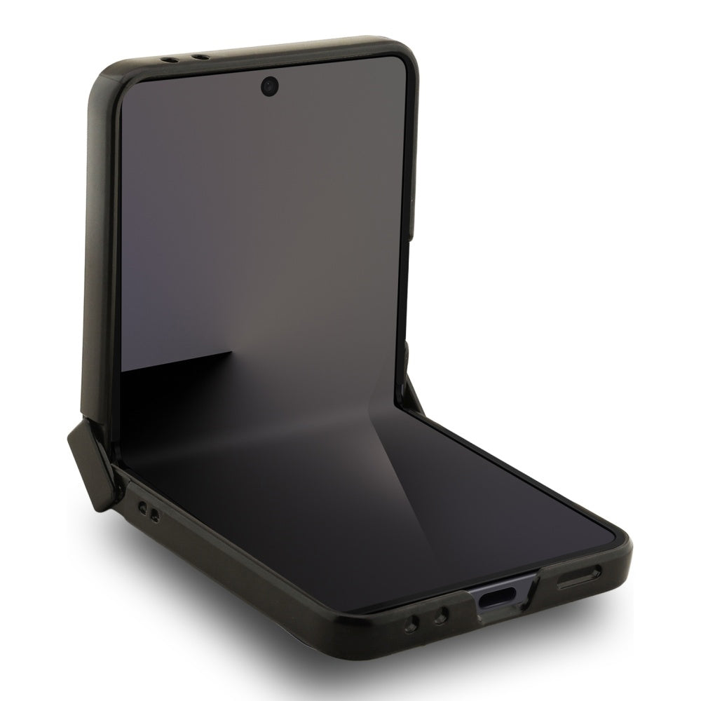 Funda MagSafe para Samsung Galaxy Z Flip7 F766, Karl Lagerfeld, Karl & Choupette Pins, Negra