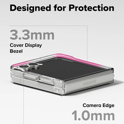 Funda MagSafe para Samsung Galaxy Z Flip7 F766, Ringke, Fusion, Transparente
