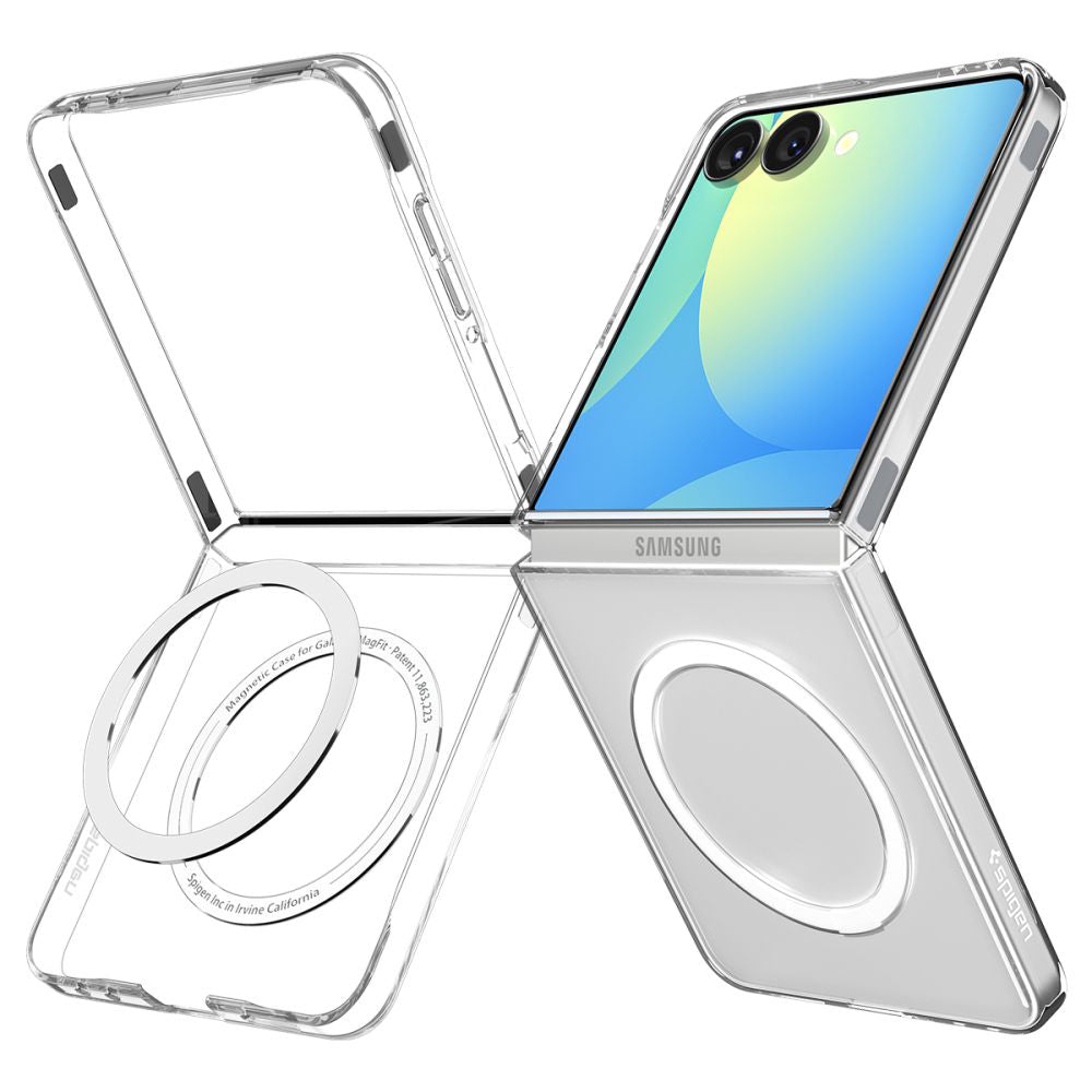 Funda MagSafe para Samsung Galaxy Z Flip7 F766, Spigen, Air Skin, Transparente ACS09556