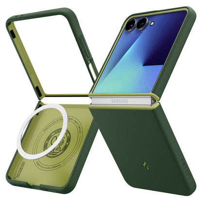 Funda MagSafe para Samsung Galaxy Z Flip7 F766, Spigen, Caseology Nano Pop, Verde ACS11159