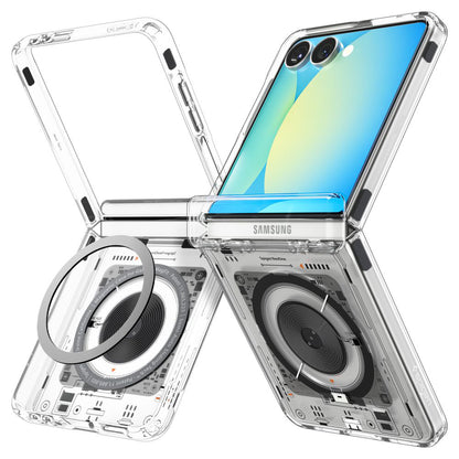 Funda MagSafe para Samsung Galaxy Z Flip7 F766, Spigen, Ultra Hybrid Pro Neo One, Transparente ACS09560