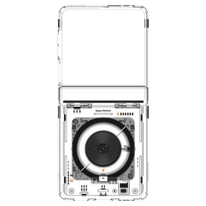 Funda MagSafe para Samsung Galaxy Z Flip7 F766, Spigen, Ultra Hybrid Pro Neo One, Transparente ACS09560