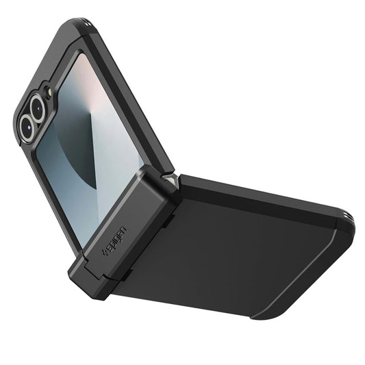 Funda MagSafe para Samsung Galaxy Z Flip7 FE F761 / Z Flip6 F741, Spigen, Tough Armor Pro, Negra ACS09807