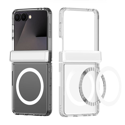 Funda MagSafe para Samsung Galaxy Z Flip8 F776, DUX DUCIS, Clara, Transparente