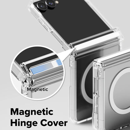 Funda MagSafe para Samsung Galaxy Z Flip8 F776, Ringke, Fusion Flap, Transparente