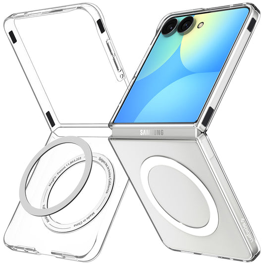 Funda MagSafe para Samsung Galaxy Z Flip8 F776, Spigen, Air Skin, Transparente Blanca ACS11521
