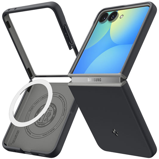 Funda MagSafe para Samsung Galaxy Z Flip8 F776, Spigen, Caseology Nano Pop, Negra ACS11523