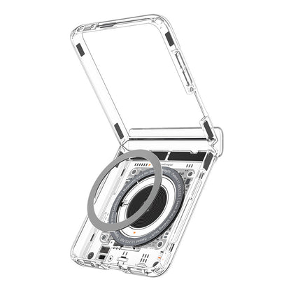 Funda MagSafe para Samsung Galaxy Z Flip8 F776, Spigen, Ultra Hybrid Pro Neo One, Transparente ACS11525