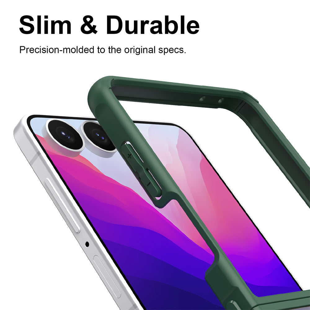 Funda MagSafe para Samsung Galaxy Z Flip8 F776, Techsuit, HaloFrost II, Verde