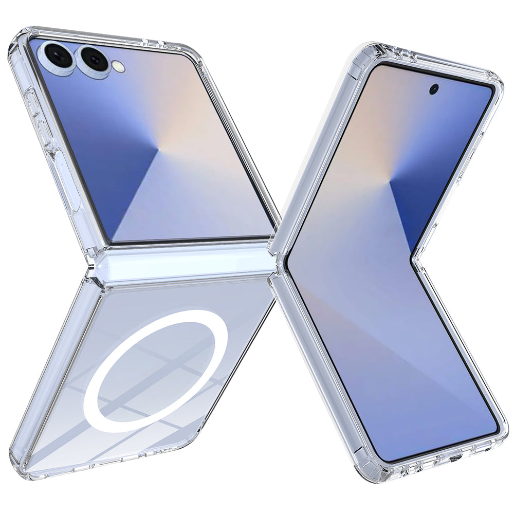 Funda MagSafe para Samsung Galaxy Z Flip8 F776, Techsuit, Pro, Transparente