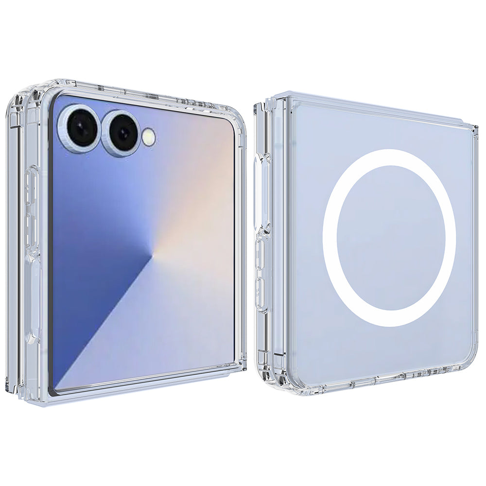 Funda MagSafe para Samsung Galaxy Z Flip8 F776, Techsuit, Pro, Transparente