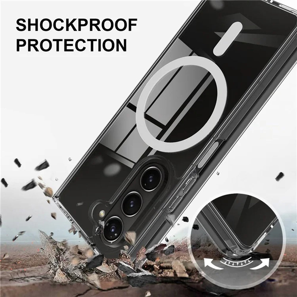 Funda MagSafe para Samsung Galaxy Z Fold6 F956, Techsuit, Pro, Transparente