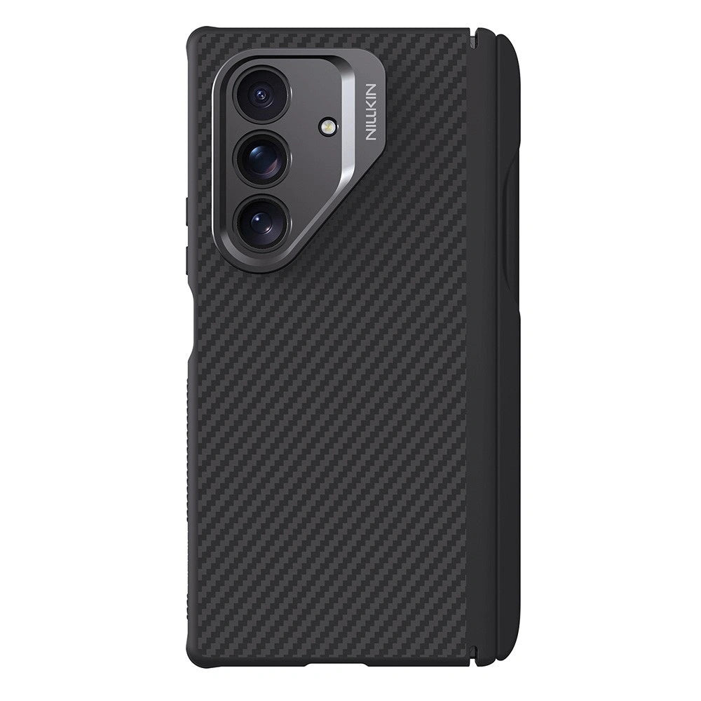 Funda MagSafe para Samsung Galaxy Z Fold7 F966, Nillkin, CarboProp con recorte para cámara y soporte para S-Pen, Negra