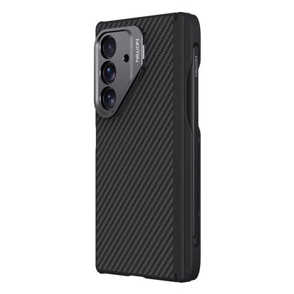 Funda MagSafe para Samsung Galaxy Z Fold7 F966, Nillkin, CarboProp con recorte para cámara y soporte para S-Pen, Negra