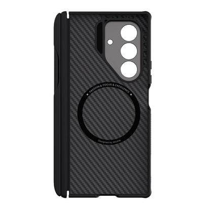 Funda MagSafe para Samsung Galaxy Z Fold7 F966, Nillkin, CarboProp con recorte para cámara y soporte para S-Pen, Negra