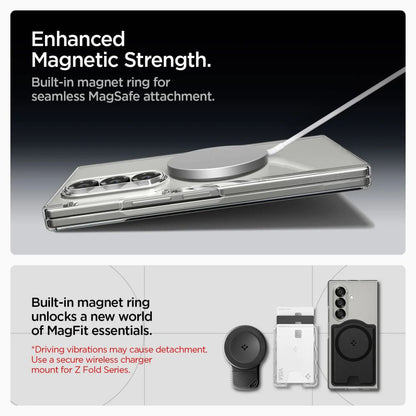 Funda MagSafe para Samsung Galaxy Z Fold7 F966, Spigen, Air Skin, Transparente