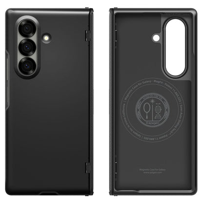 Funda MagSafe para Samsung Galaxy Z Fold7 F966, Spigen, Slim Armor Pro, Negra