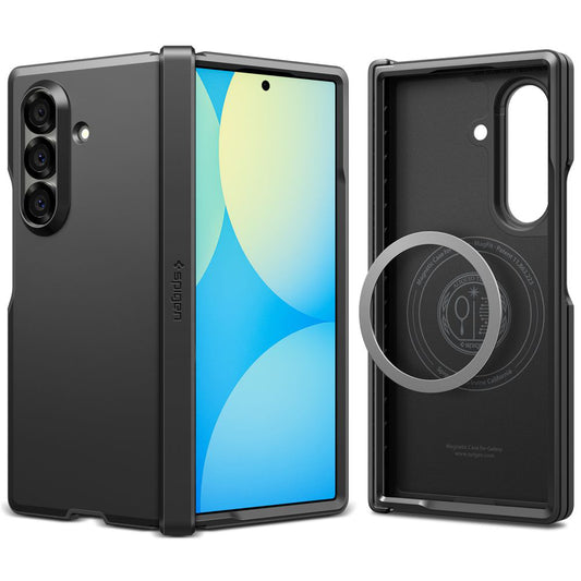 Funda MagSafe para Samsung Galaxy Z Fold7 F966, Spigen, Tough Armor Pro, Negra ACS09549