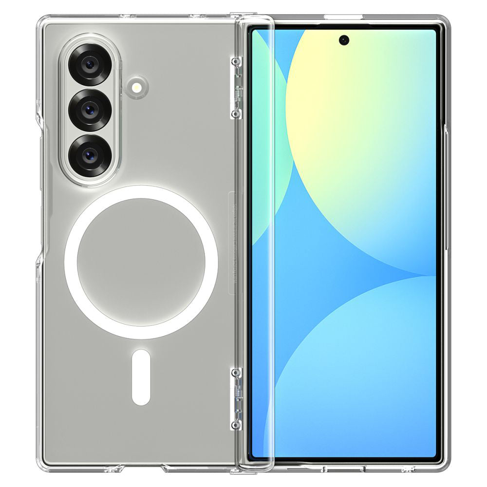 Funda MagSafe para Samsung Galaxy Z Fold7 F966, Spigen, Ultra Hybrid Pro, Transparente