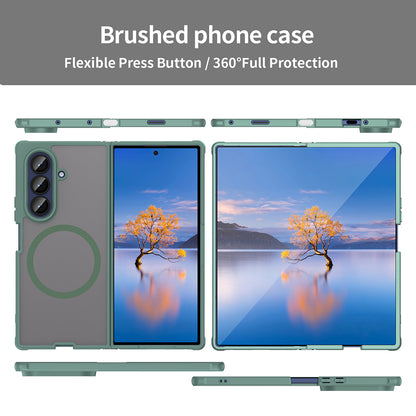 Funda MagSafe para Samsung Galaxy Z Fold7 F966, Techsuit, HaloFrost II, Verde