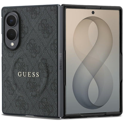 Funda MagSafe para Samsung Galaxy Z Fold8 F971, Guess, 4G Leather Classic, Negra