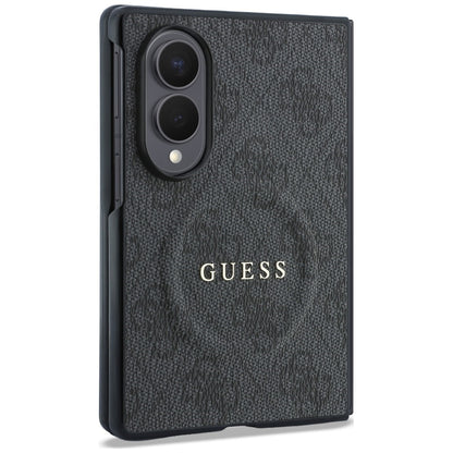 Funda MagSafe para Samsung Galaxy Z Fold8 F971, Guess, 4G Leather Classic, Negra