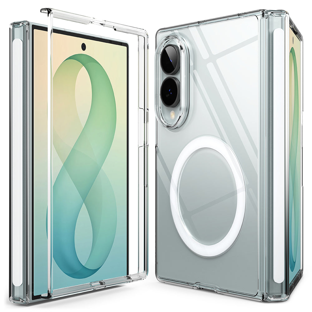 Funda MagSafe para Samsung Galaxy Z Fold8 F971, Ringke, Fusion Air Flap, transparente