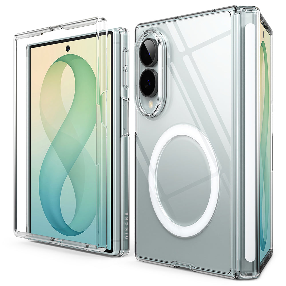 Funda MagSafe para Samsung Galaxy Z Fold8 F971, Ringke, Fusion Air Flap, transparente