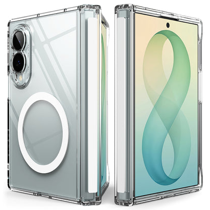 Funda MagSafe para Samsung Galaxy Z Fold8 F971, Ringke, Fusion Flap, Transparente