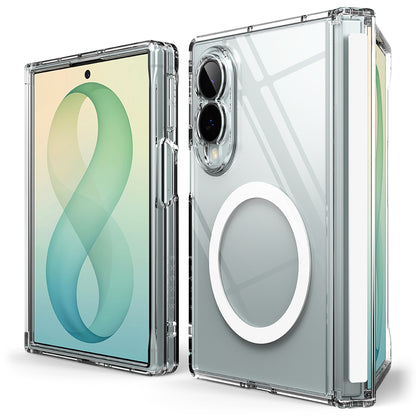 Funda MagSafe para Samsung Galaxy Z Fold8 F971, Ringke, Fusion Flap, Transparente