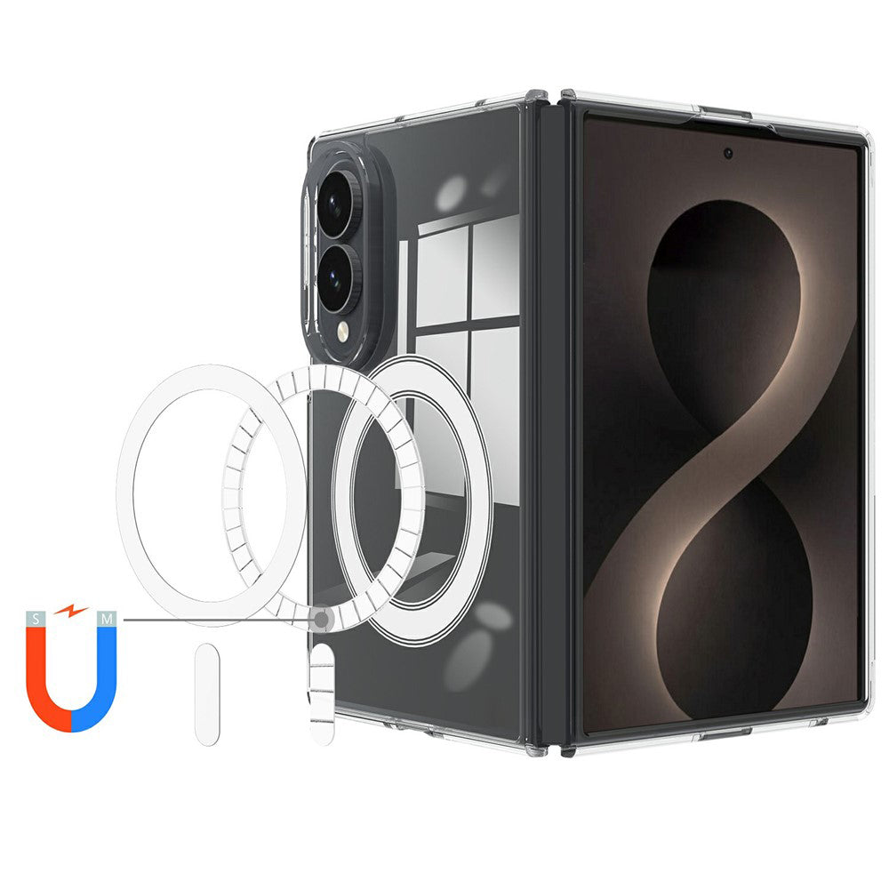 Funda MagSafe para Samsung Galaxy Z Fold8 F971, Techsuit, Pro, Transparente