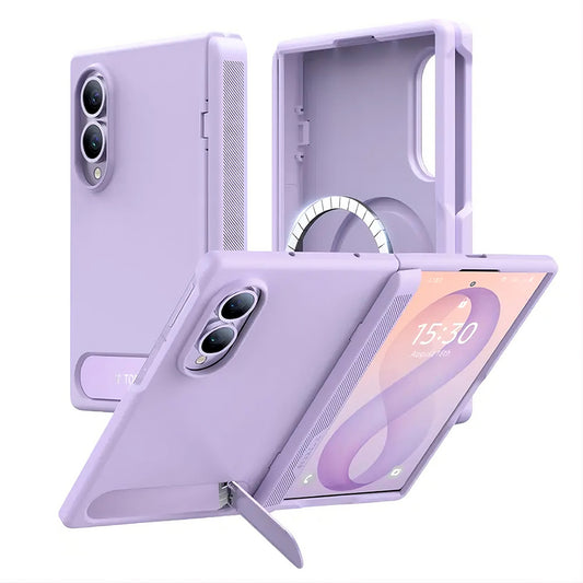 Funda MagSafe para Samsung Galaxy Z Fold8 F971, Torras, Ostand L1 Guardian, Morado Claro