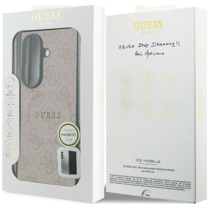 Funda MagSafe para Samsung Galaxy Z Fold8 Ultra F976, Guess, 4G Leather Classic, Rosa