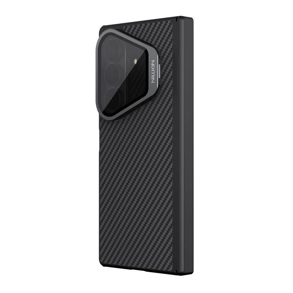 Funda MagSafe para Samsung Galaxy Z Fold8 Ultra F976, Nillkin, CarboProp con cubierta de lente negra transparente, negra