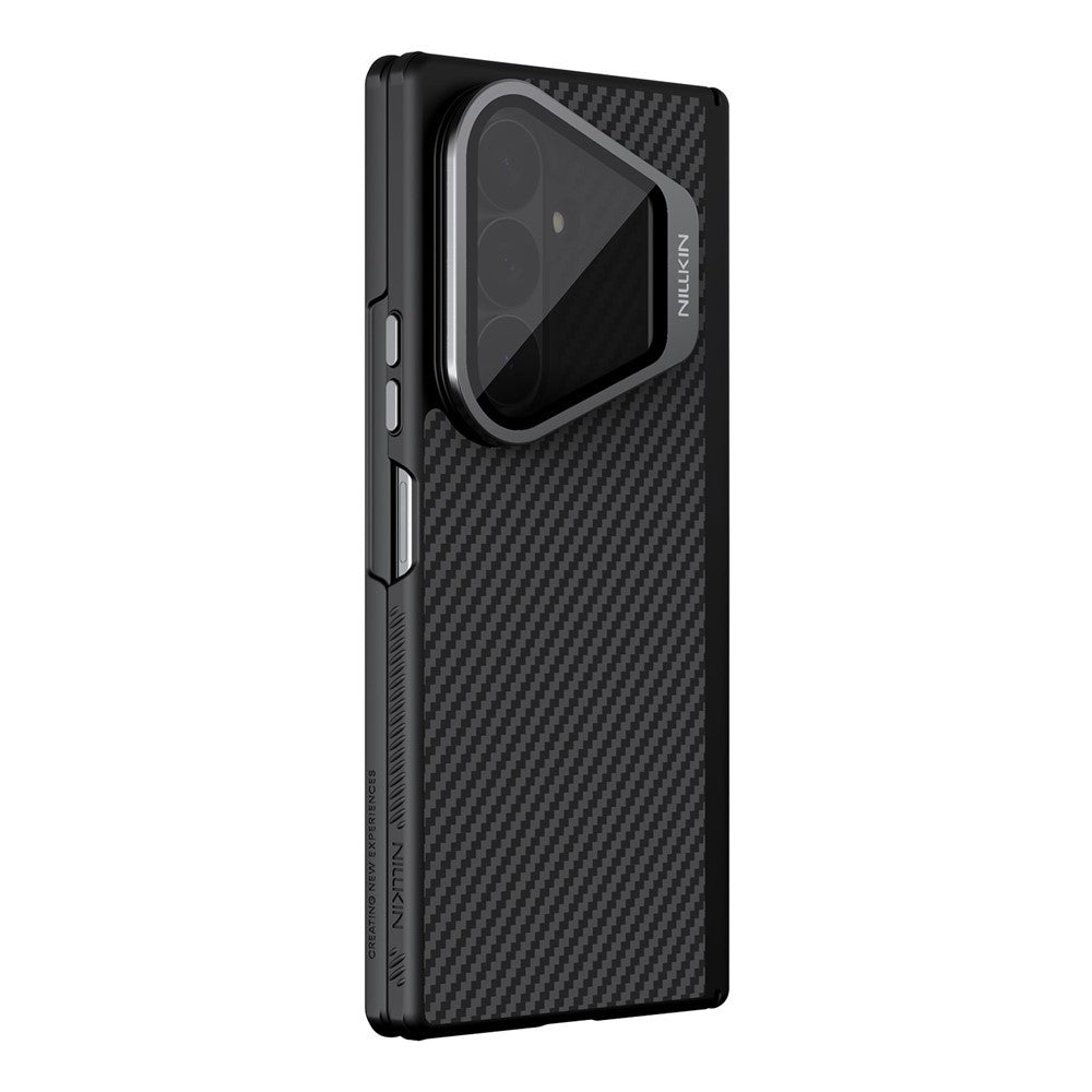 Funda MagSafe para Samsung Galaxy Z Fold8 Ultra F976, Nillkin, CarboProp con cubierta de lente negra transparente, negra