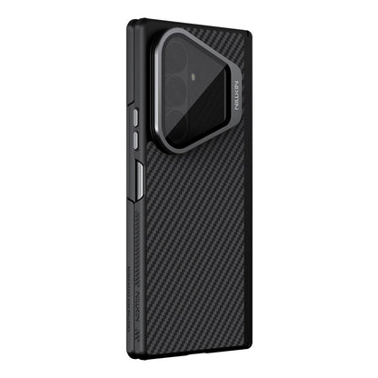 Funda MagSafe para Samsung Galaxy Z Fold8 Ultra F976, Nillkin, CarboProp con cubierta de lente negra transparente, negra
